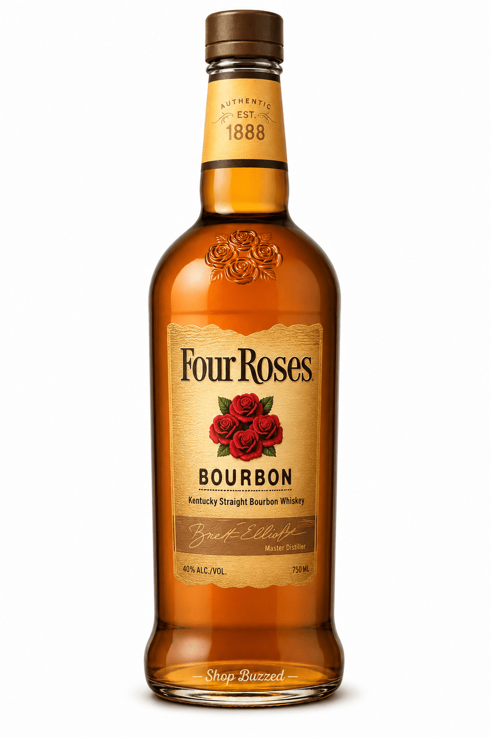 Four Roses Yellow Label Kentucky Straight Bourbon Whiskey 750ml - Shop Buzzed
