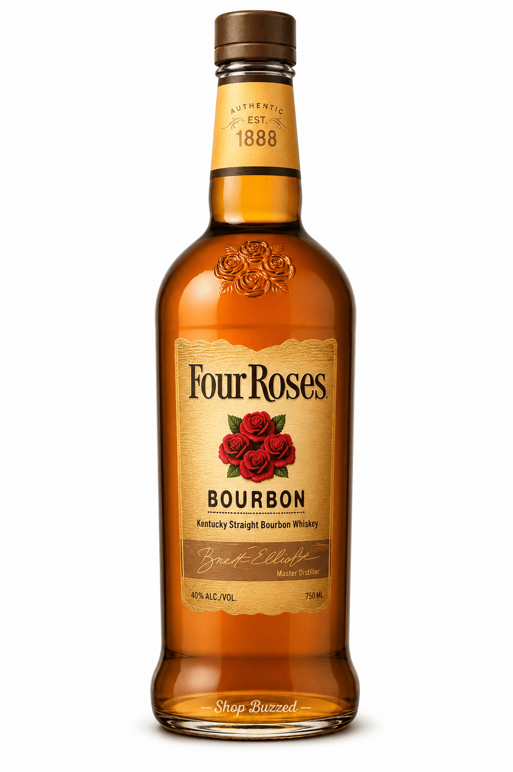 Four Roses Yellow Label Kentucky Straight Bourbon Whiskey 750ml - Shop Buzzed