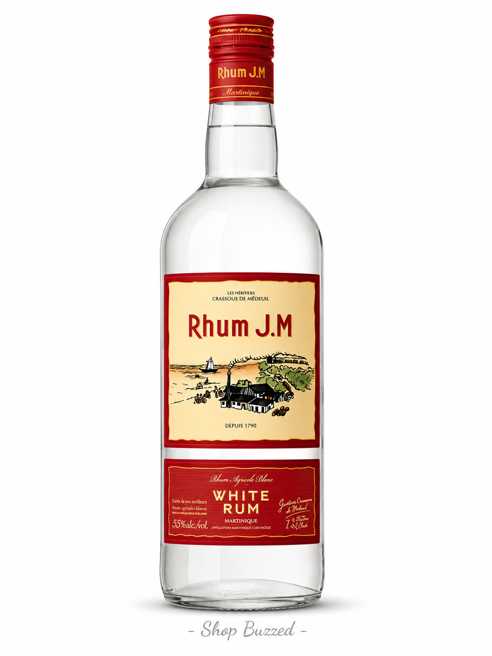 Rhum JM Agricole Blanc 110 Proof 1 L