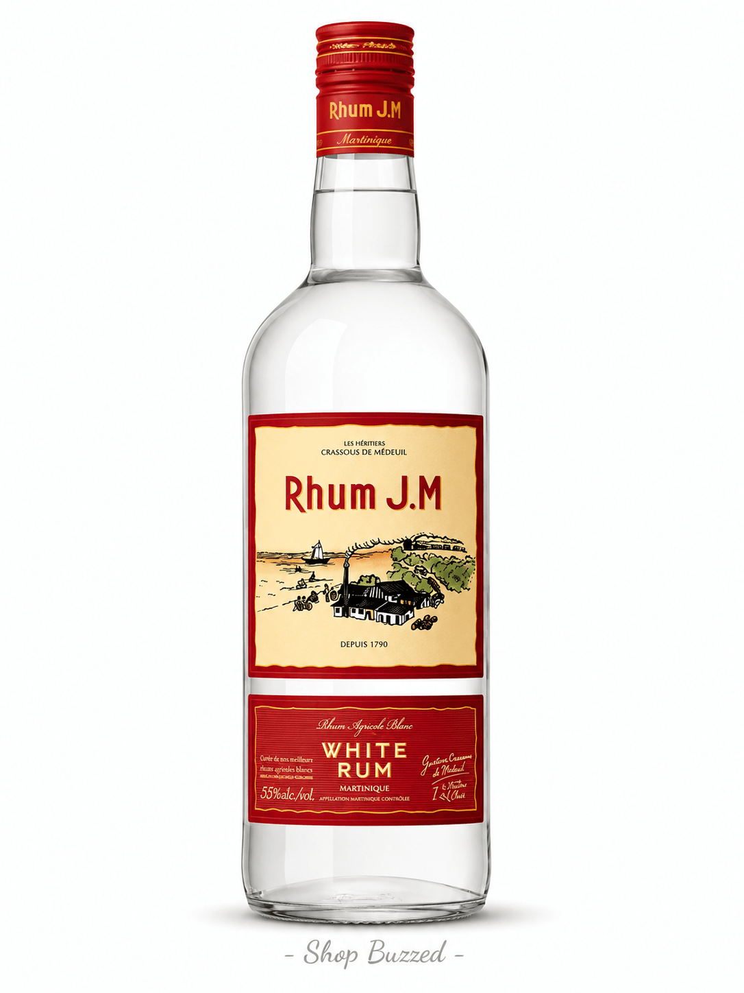 Rhum JM Agricole Blanc 110 Proof 1 L