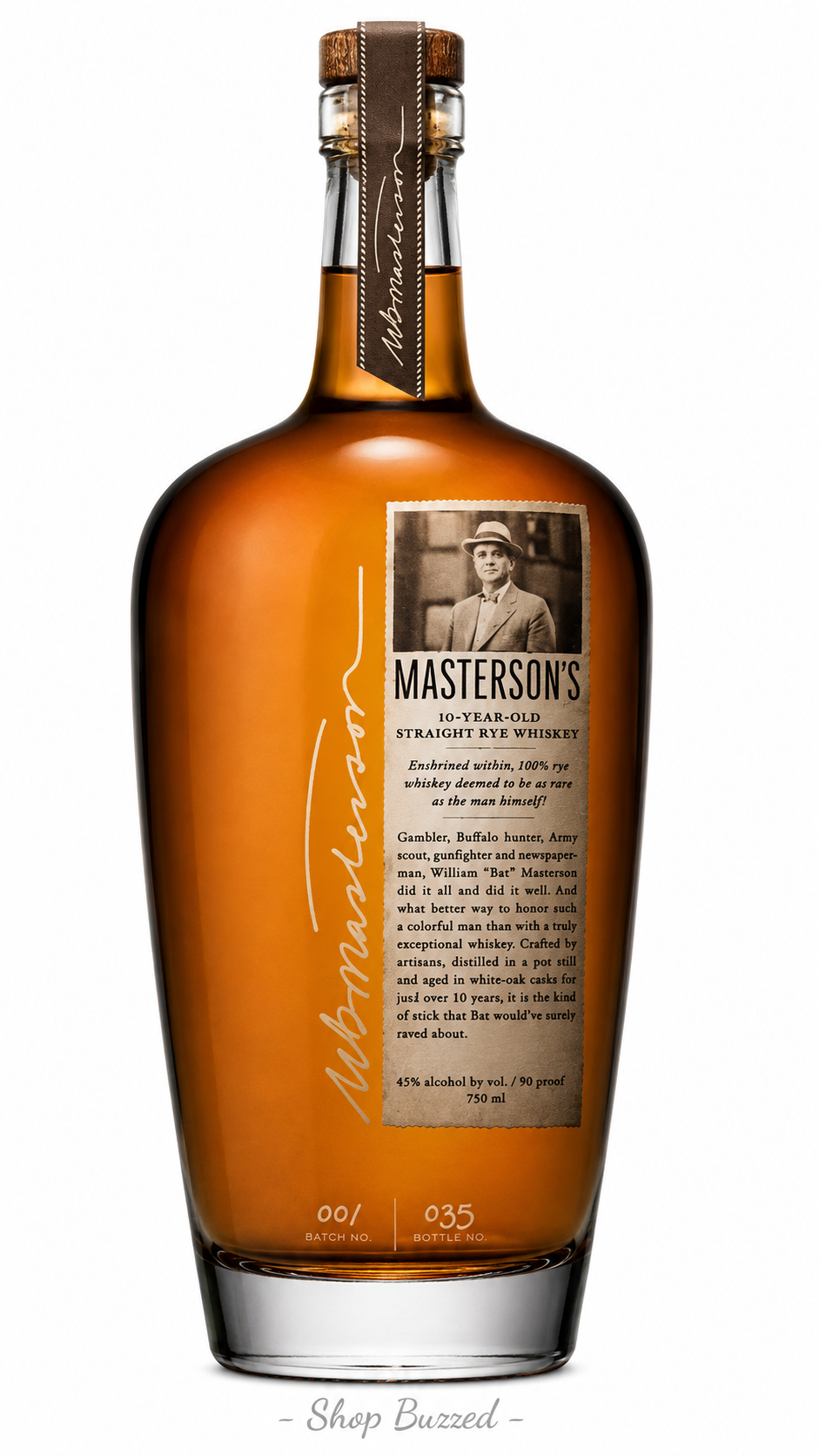 Masterson's 10 Year Old Straight Rye Whiskey 750 ml