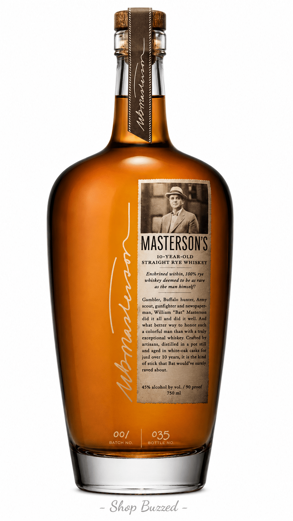 Masterson's 10 Year Old Straight Rye Whiskey 750 ml