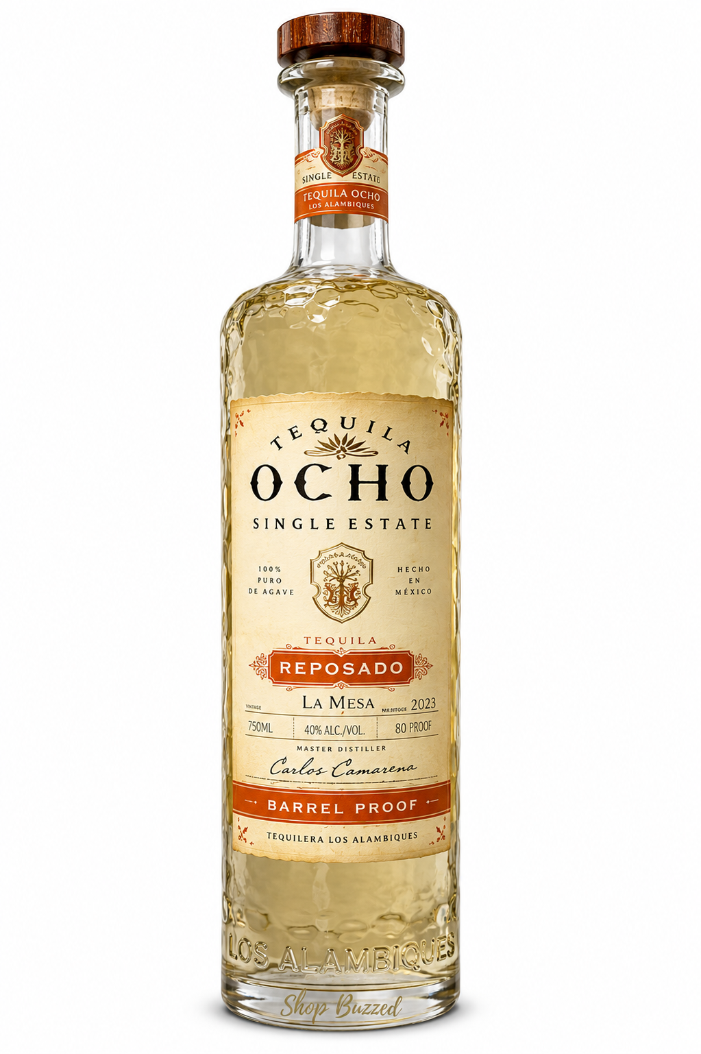 Tequila Ocho Single Estate Reposado La Mesa Barrel Proof 2025 750 ml