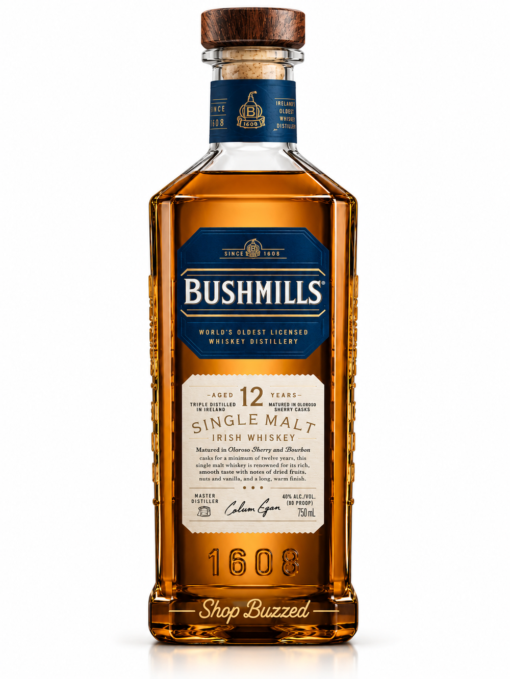 Bushmills Single Malt Irish 12 year 750 ml