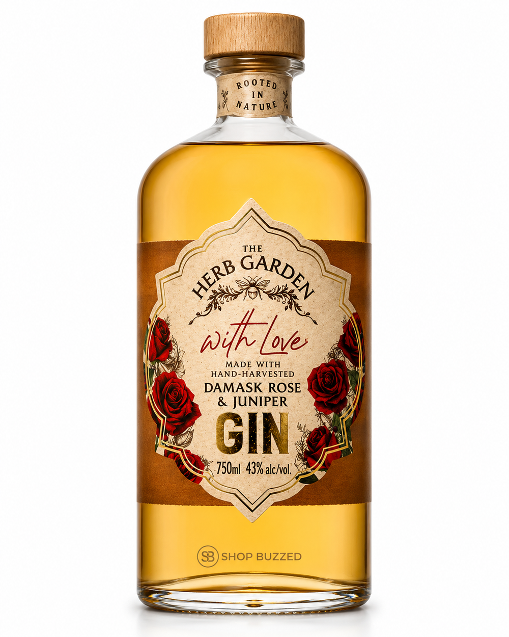 The Herb Garden "With Love" Damask Rose & Juniper 750 ml