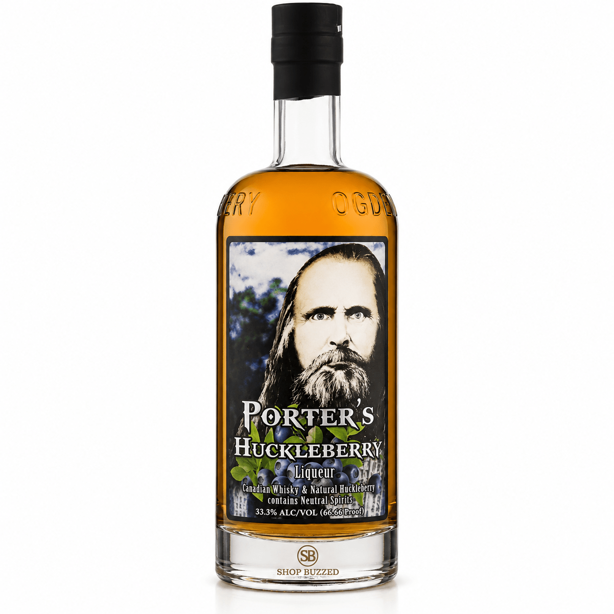 Porter's HuckleBerry Flavored Whiskey 750ml