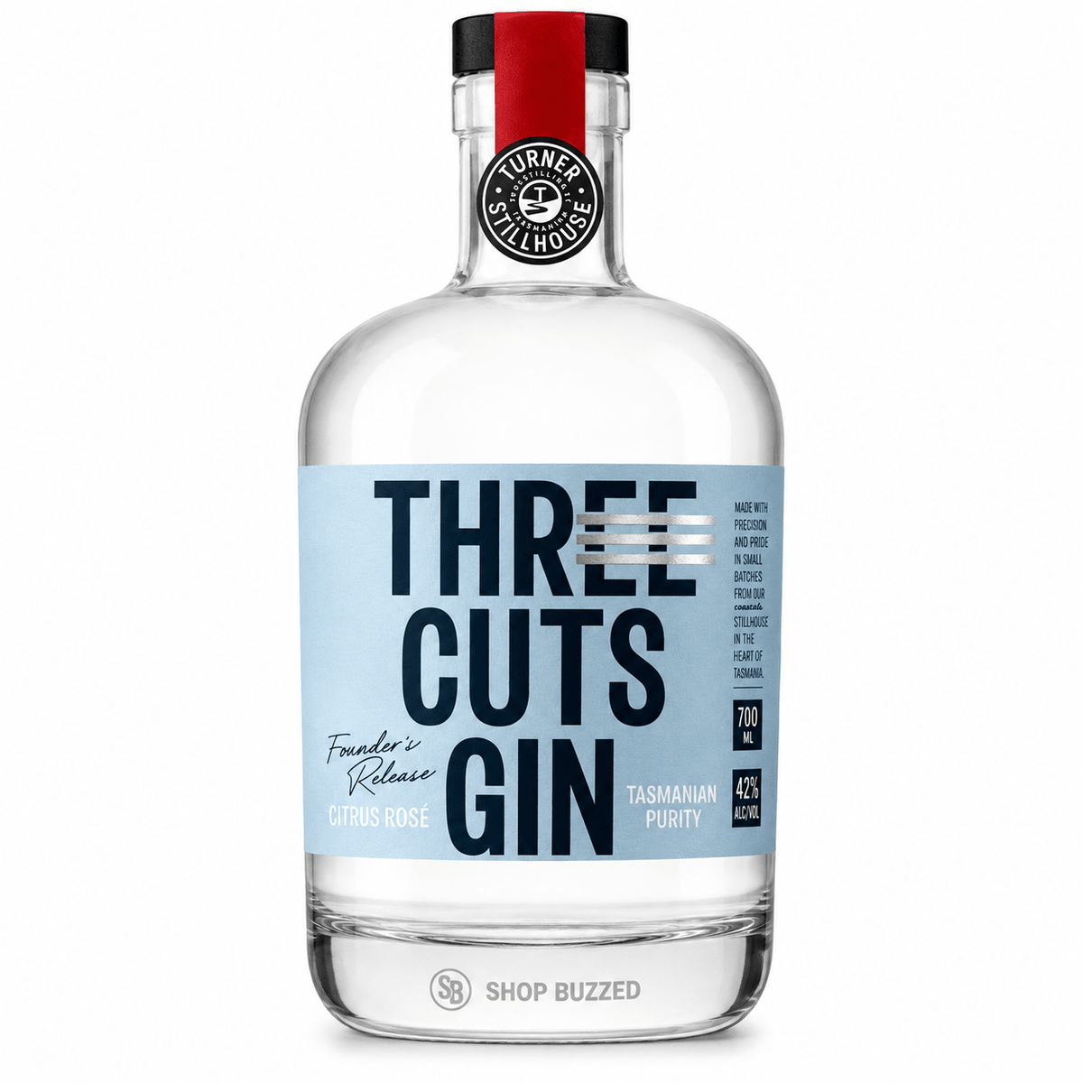 Three Cuts Founders Release Citrus Rose Tasmania Gin 750 ml