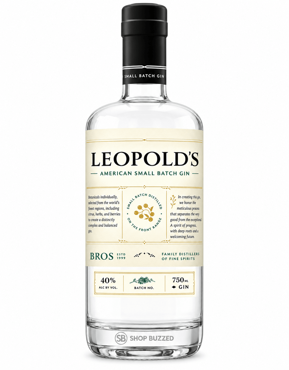 Leopold American Small Batch Gin 750 ml - Shop Buzzed