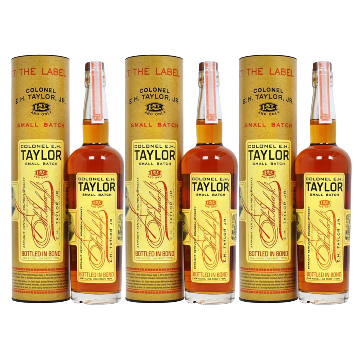 Colonel E.H Taylor Small Batch Bourbon Bottled in Bond (3 Pack - 750ml)