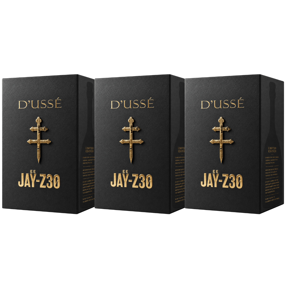 D'USSÉ VSOP Jay-Z30 Limited Edition French Cognac 3 Pack - 750ML