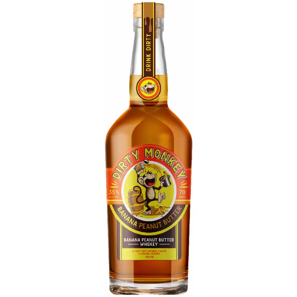 Dirty Monkey Banana Peanut Butter Whiskey 750 ml