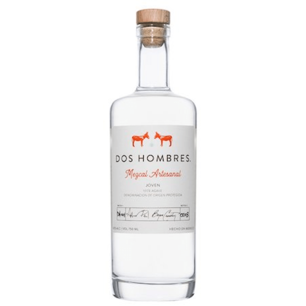 Dos Hombres Mezcal Artesanal Joven  Espadin 375 ml