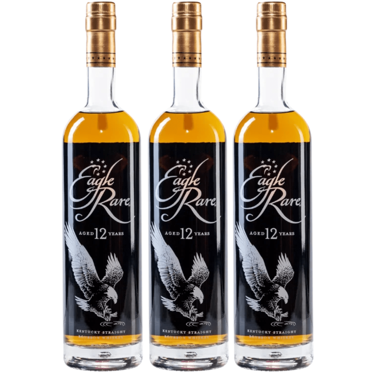 Eagle Rare 12 Year Old Bourbon Whiskey - 3 Pack 750ML