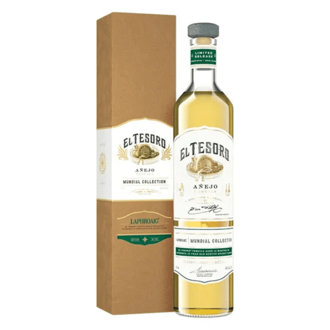 El Tesoro Single Barrel Anejo The Laphroaig Edition Mundial Collection 750 ml - Shop Buzzed