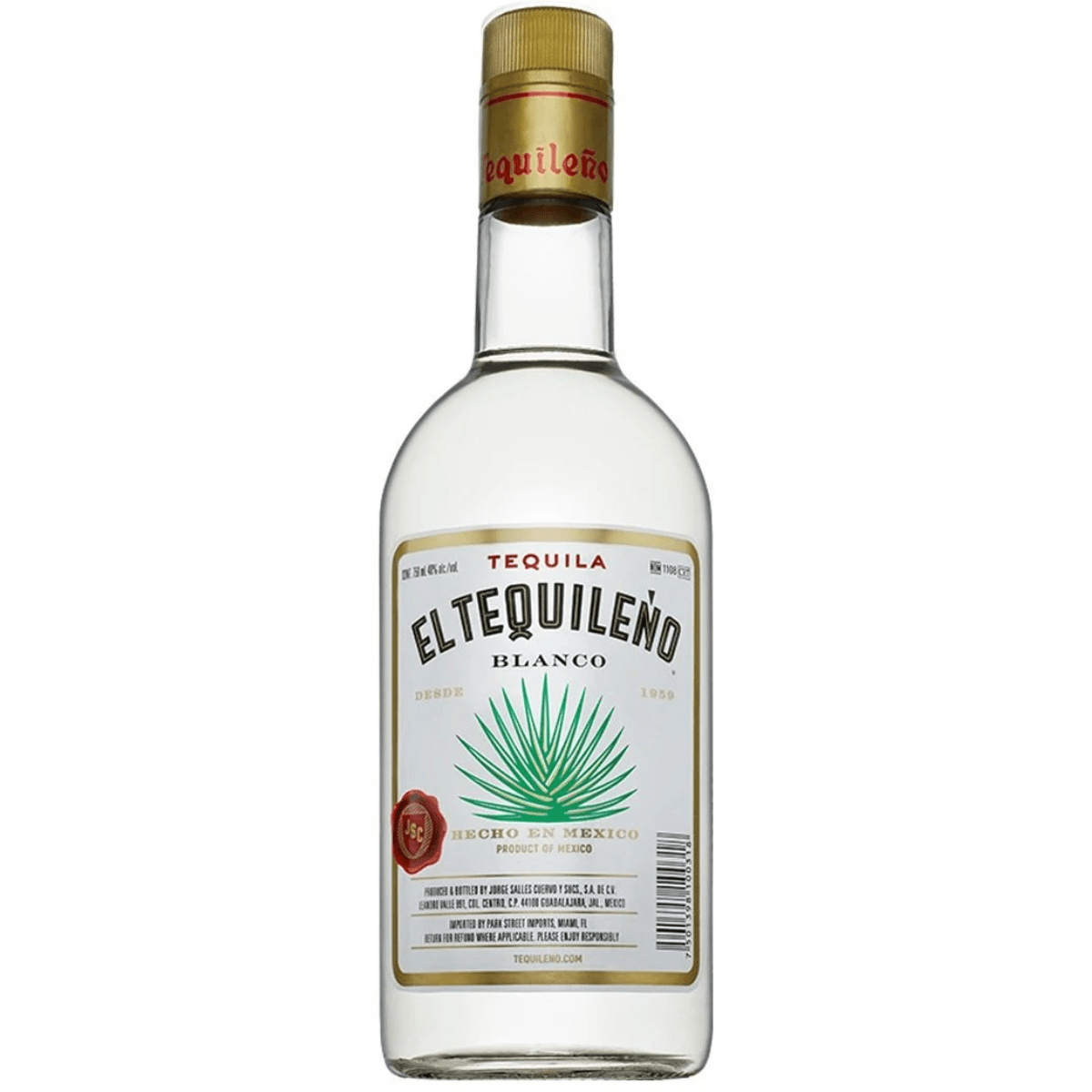 El Tequileno Blanco Tequila 750 ml
