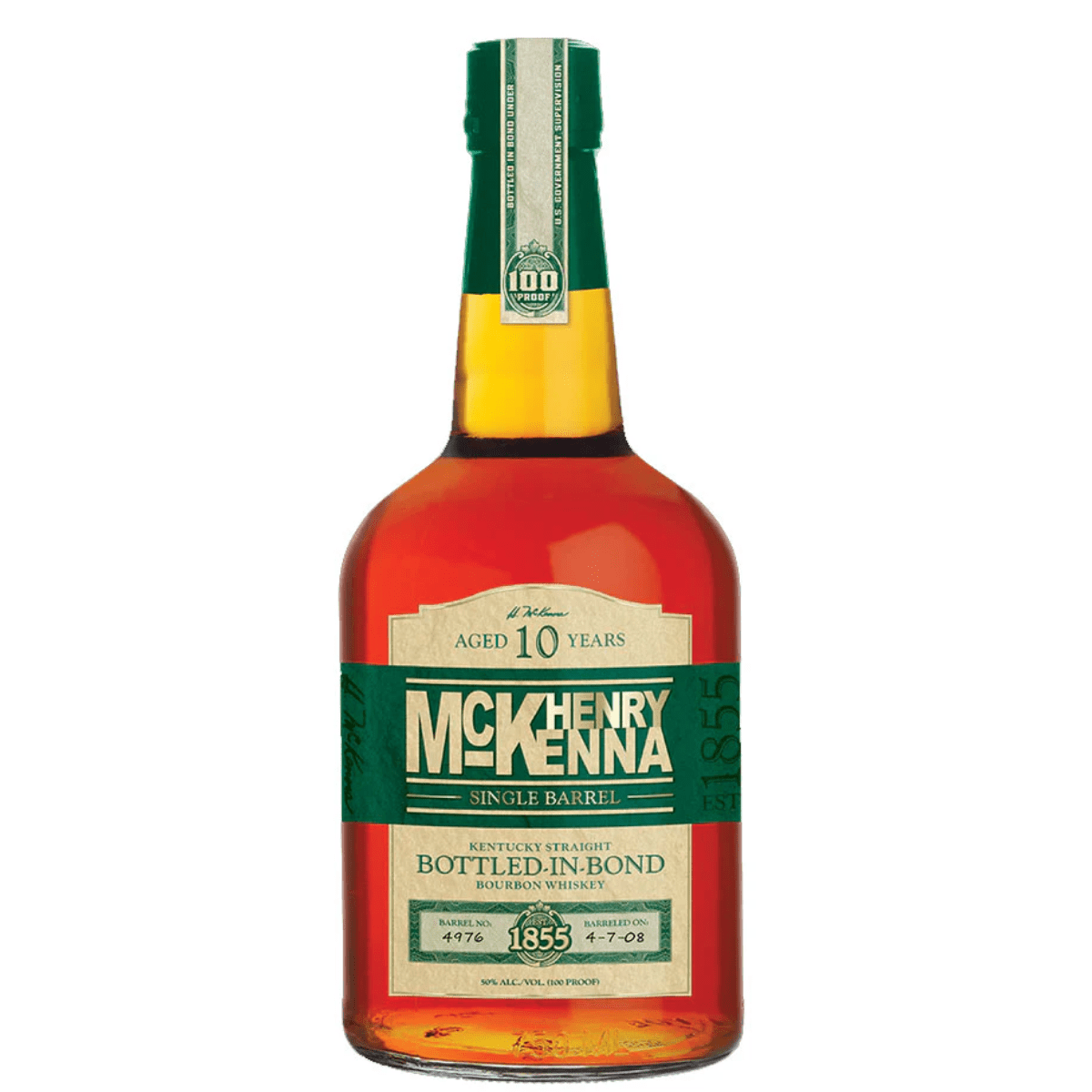 Henry McKenna Single Barrel Bottled in Bond 10 year 750 ml