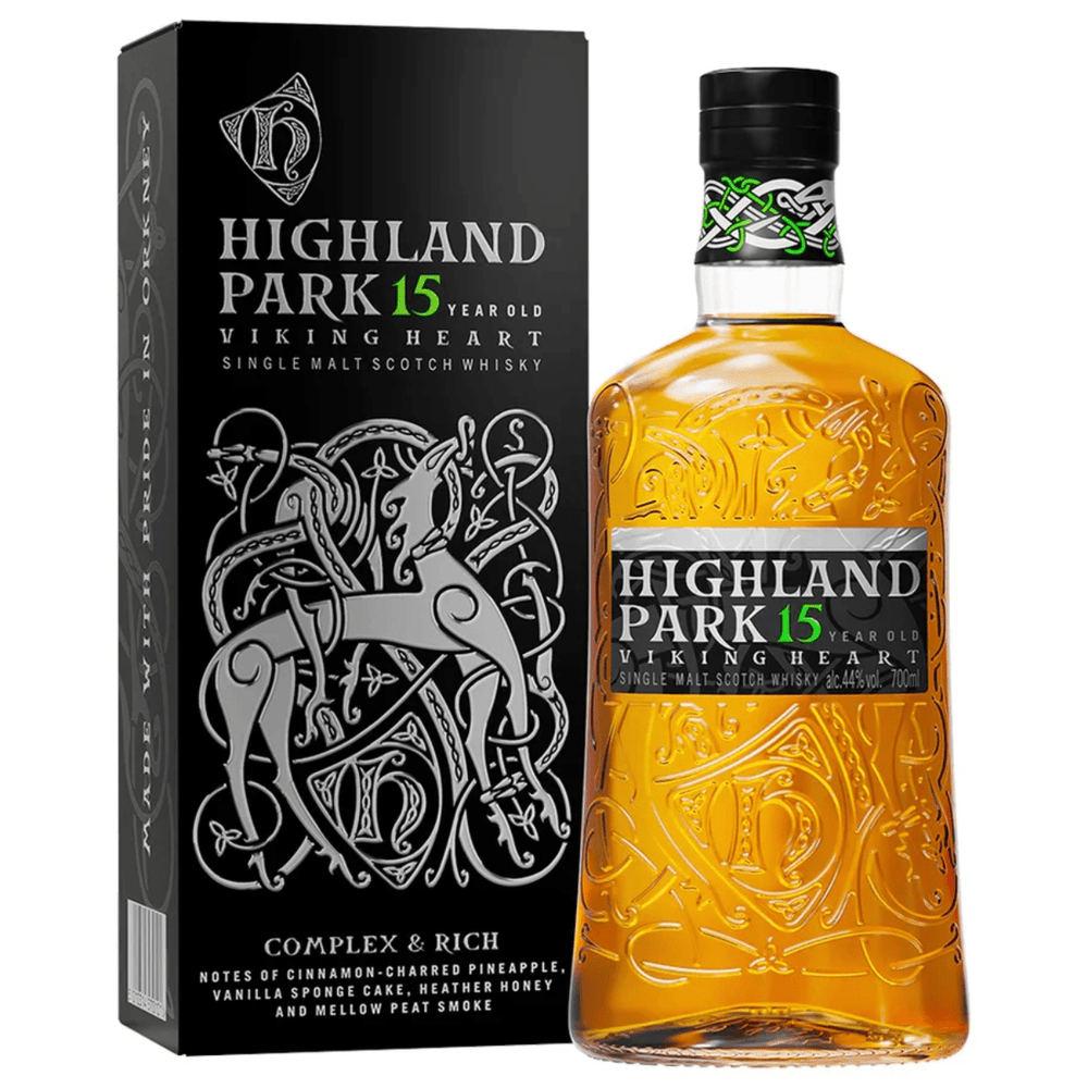 Highland Park Viking Heart Single Malt Scotch Whiskey 15 year - Shop Buzzed