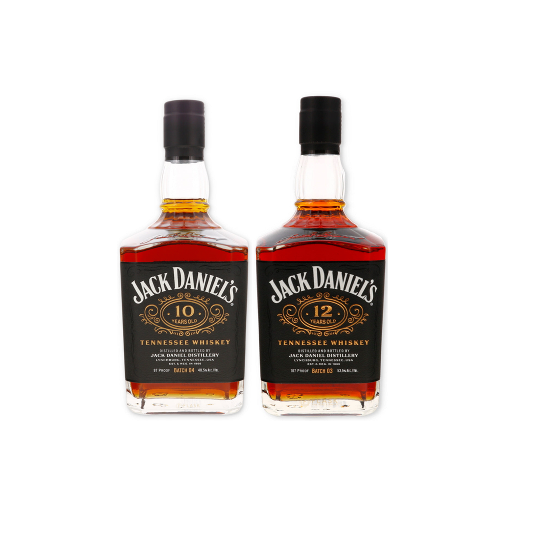 Jack Daniel's 10 and 12 Year Old Tennessee Whiskey Bundle