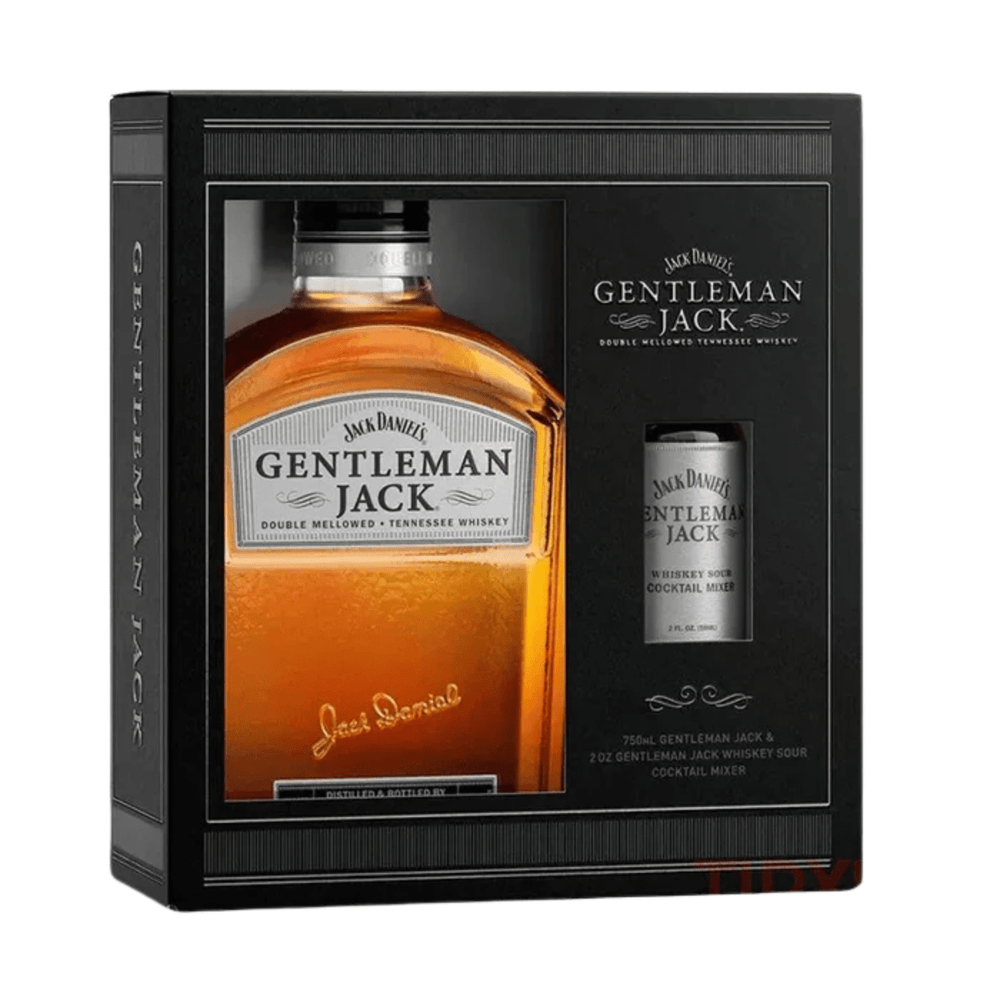 Jack Daniels Gentleman Jack and 2oz Sour Cocktail Mixer 750 ML - Shop Buzzed