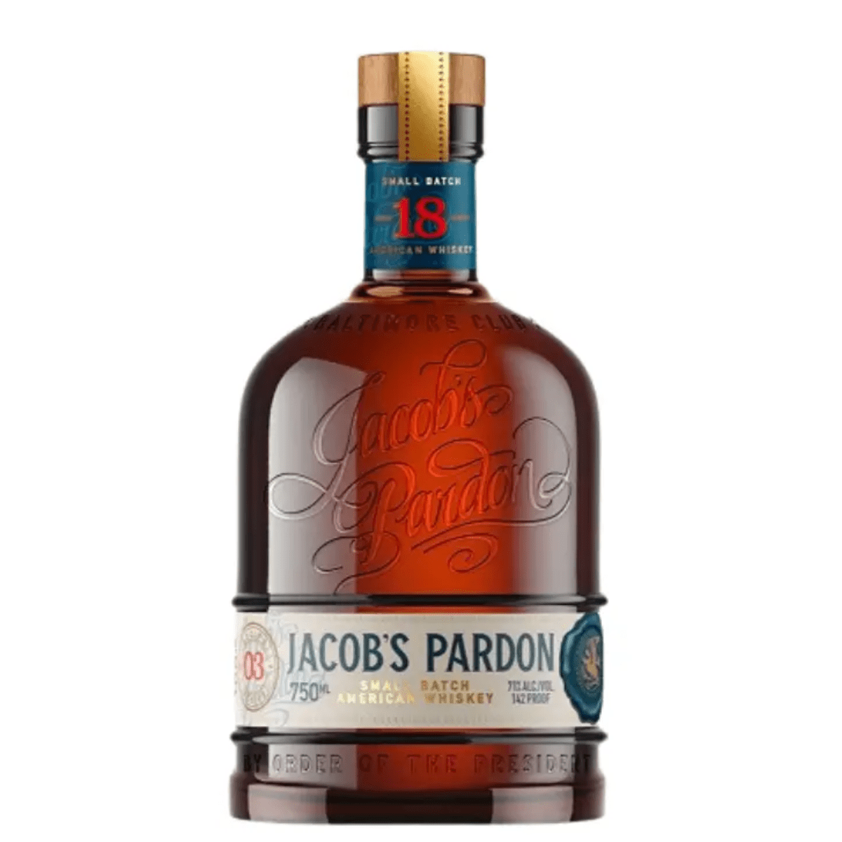 Jacob's Pardon Small Batch American Whiksey No 3 18 year 750 ML