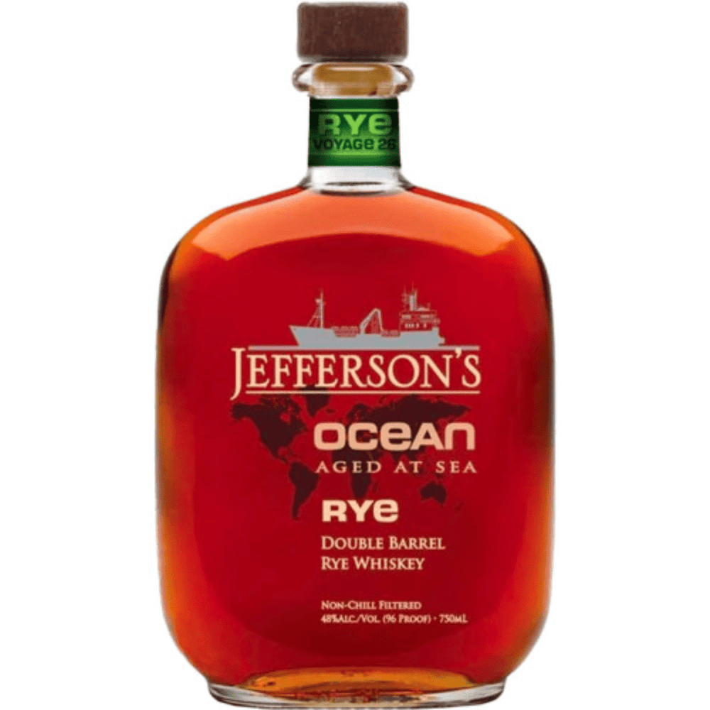 Jeffersons Voyage 26 Ocean Aged At Sea Double Barrel Rye 750 ml - Shop Buzzed