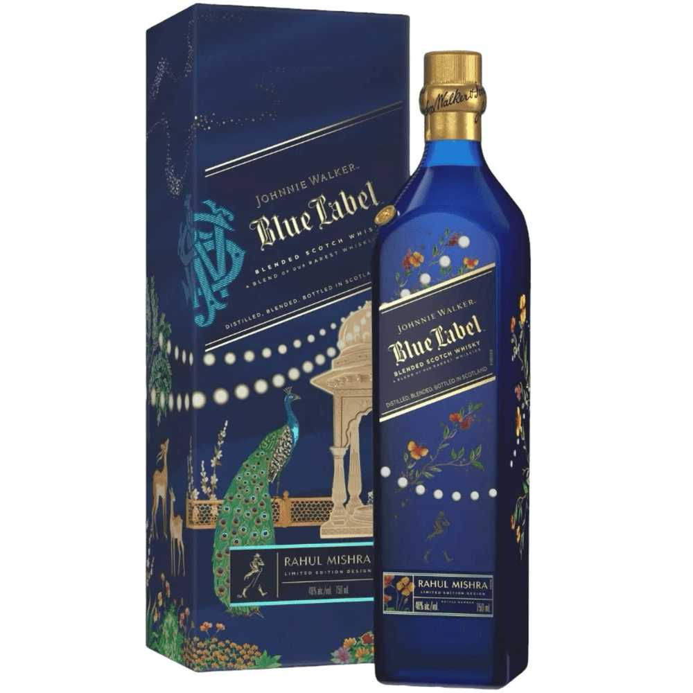 Johnnie Walker Limited Edition Rahul Mishra Blue Label Diwali 750 ml - Shop Buzzed