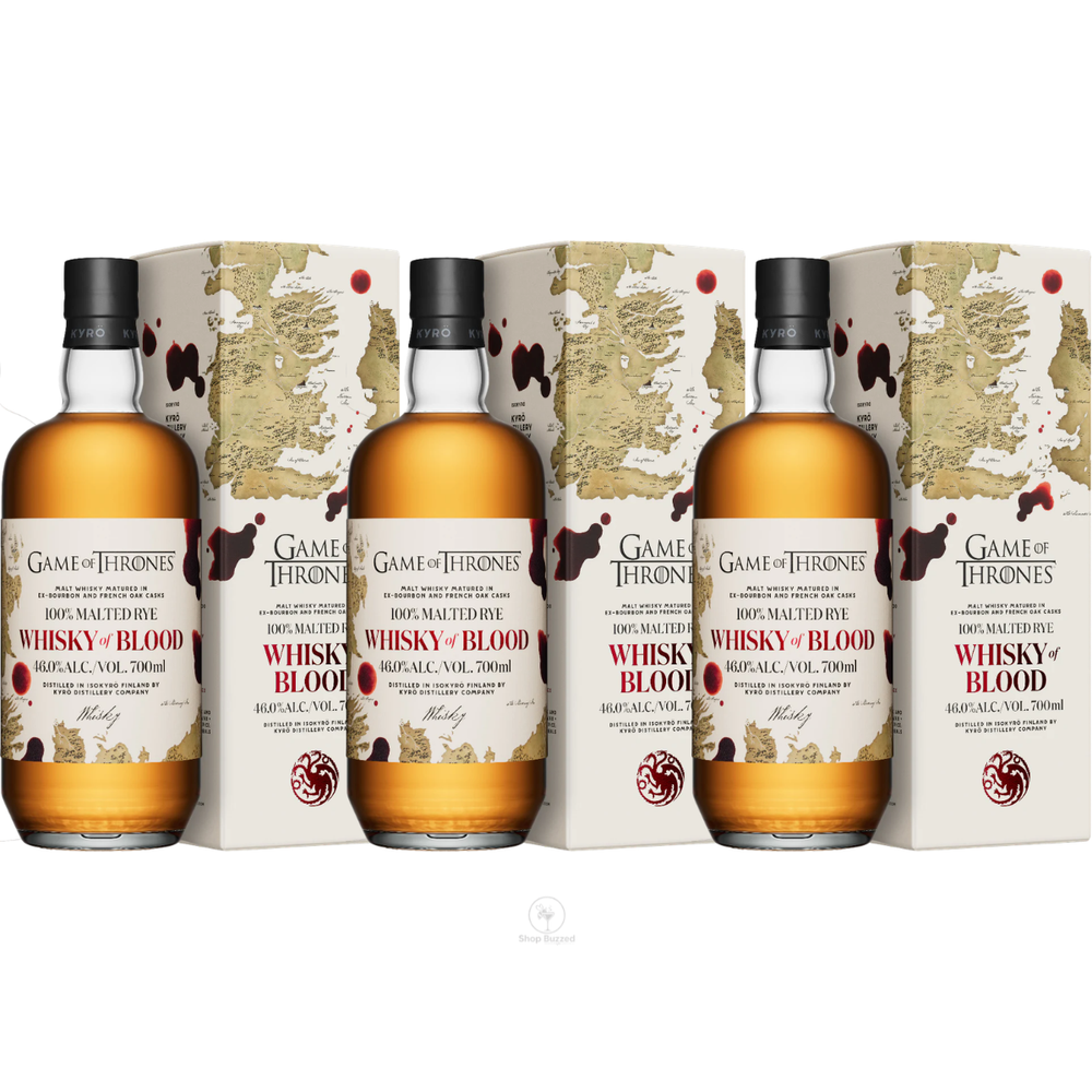 Kyrö x Game of Thrones Whisky of Blood 700mL — 3 Pack | Pre-Order | Ships July 2026