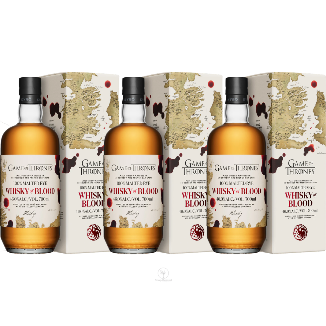Kyrö x Game of Thrones Whisky of Blood 700mL — 3 Pack | Pre-Order | Ships July 2026