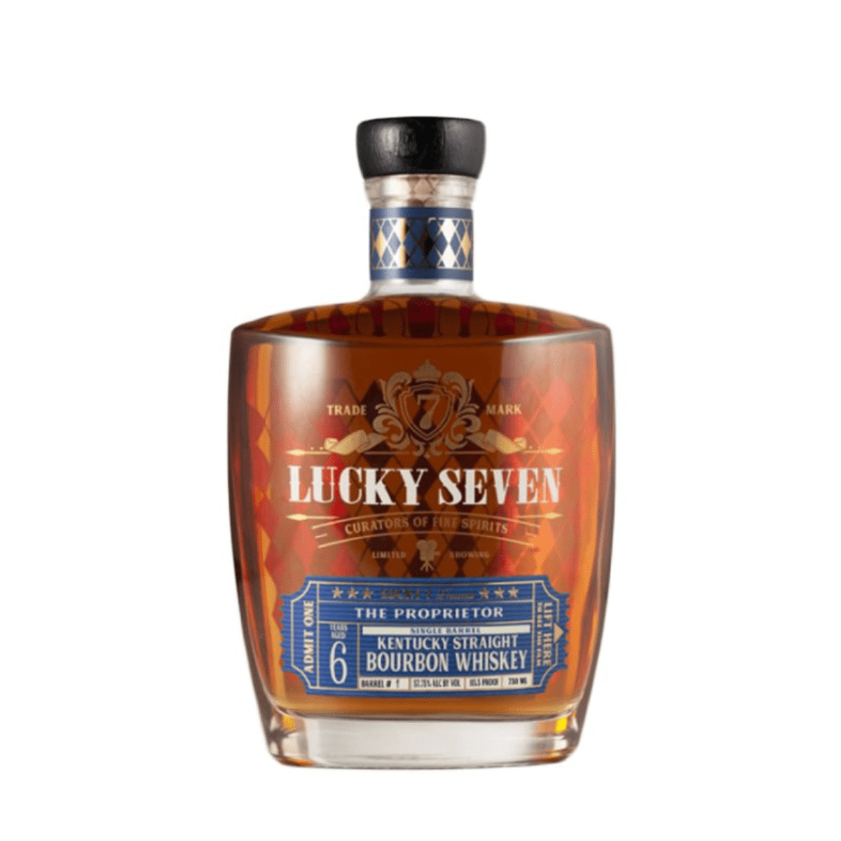 Lucky Seven The Proprietor Single Barrel Barrel # 53 6 year 750 ML