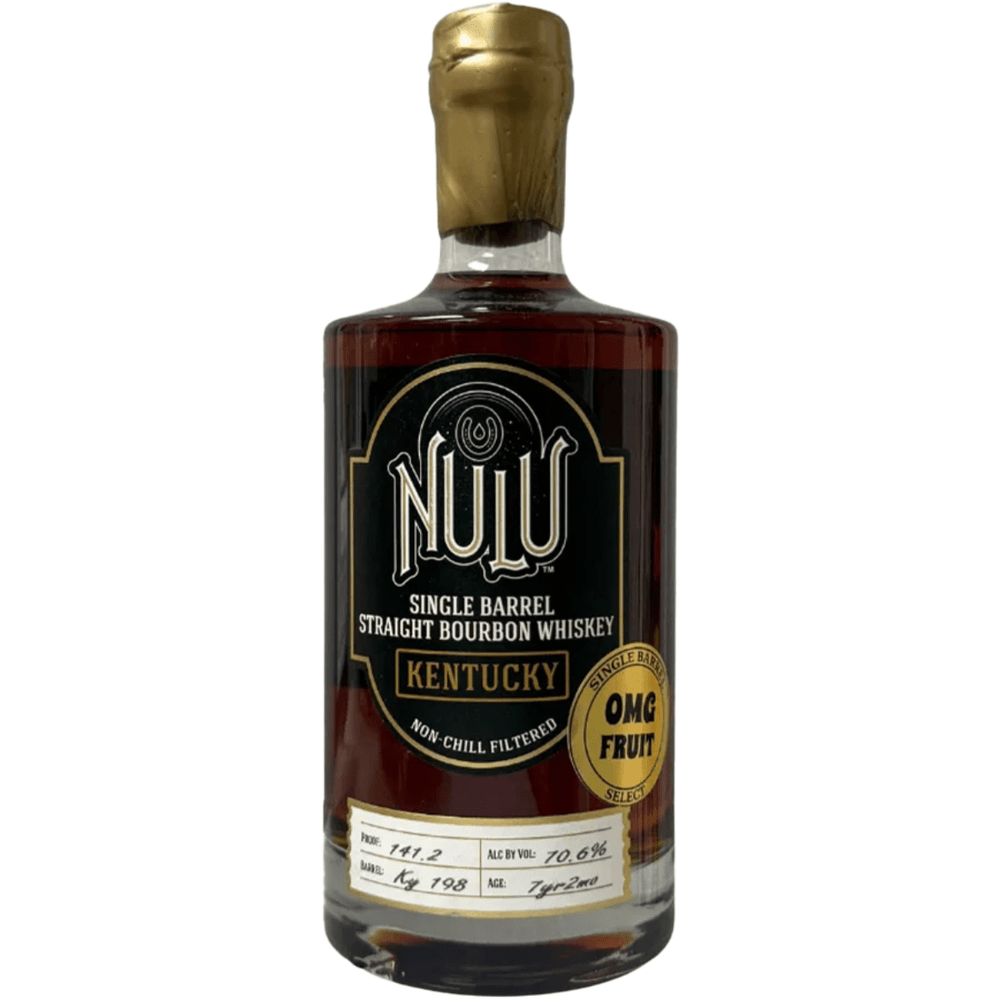 Nulu Single Barrel Straight Bourbon Kentucky OMG Fruit Barrel KY198 7 year 750 ml - Shop Buzzed