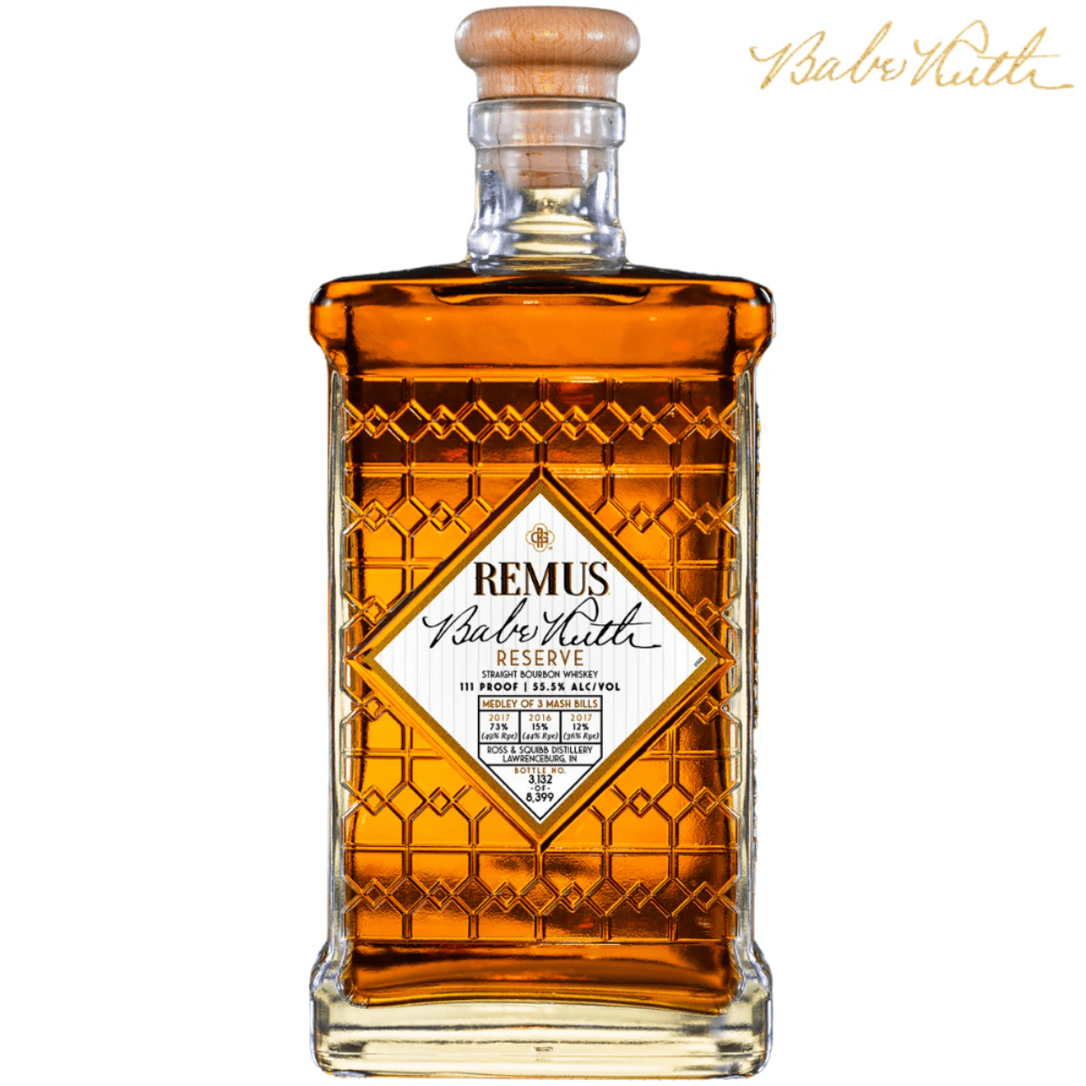 Remus Babe Ruth Reserve Straight Bourbon Whiskey 2025 750 ml