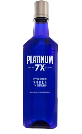 Platinum 7X Distilled Vodka - 750ml Bottle