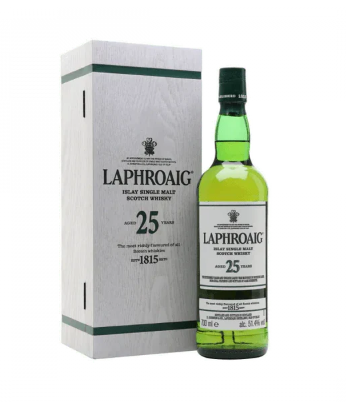 Laphroaig 25 Year Old Cask Strength Scotch Whiskey 750ml