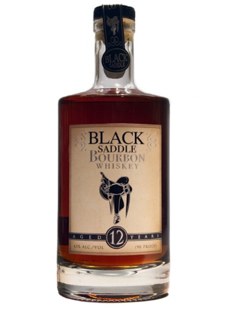 Black Saddle 12 Year Old Straight Bourbon Whiskey 750ml