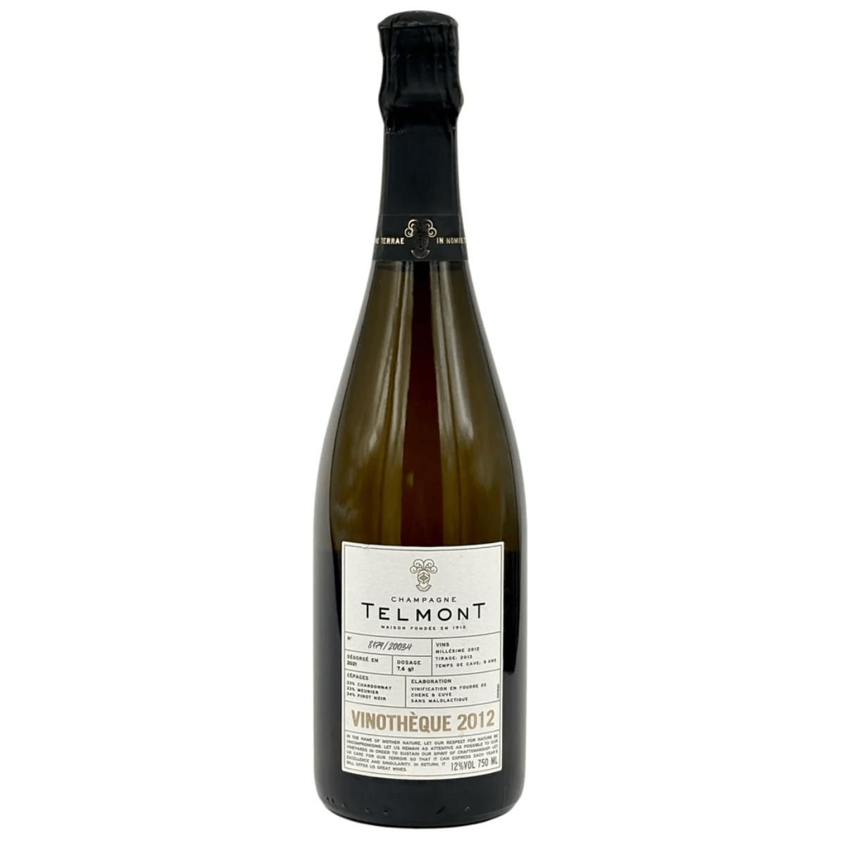 Telmont Champagne Vinotheque 2012 750 ml