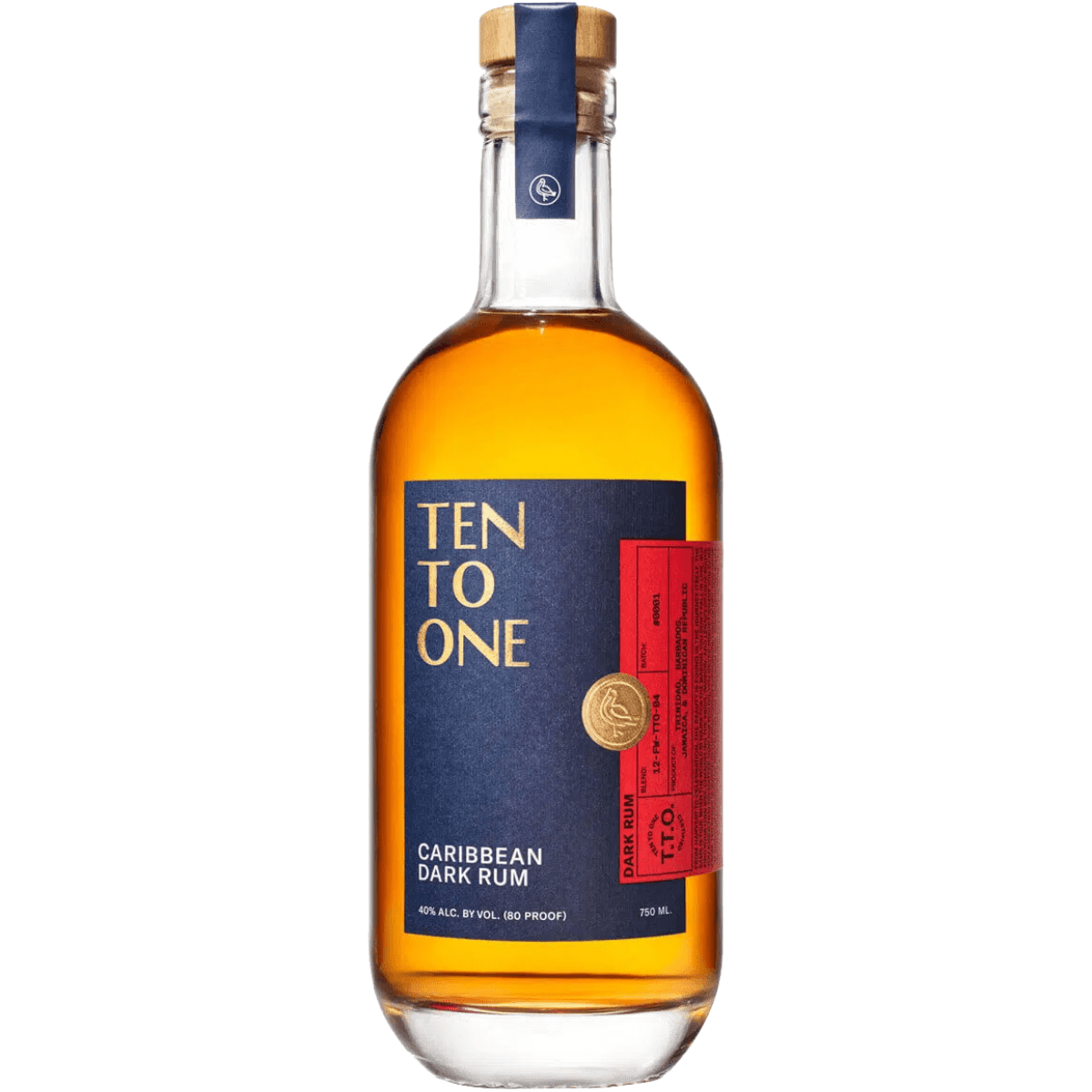 Ten To One Caribbean Dark Rum 750 ml