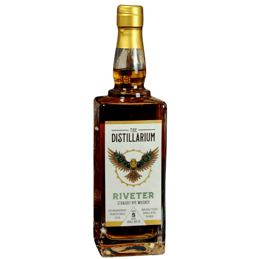 The Distillarium Riveter Straight Rye Whiskey Small Batch 5 year 750 ML - Shop Buzzed