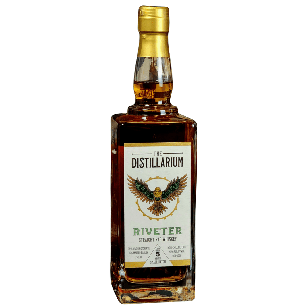 The Distillarium Riveter Straight Rye Whiskey Small Batch 5 year 750 ML - Shop Buzzed