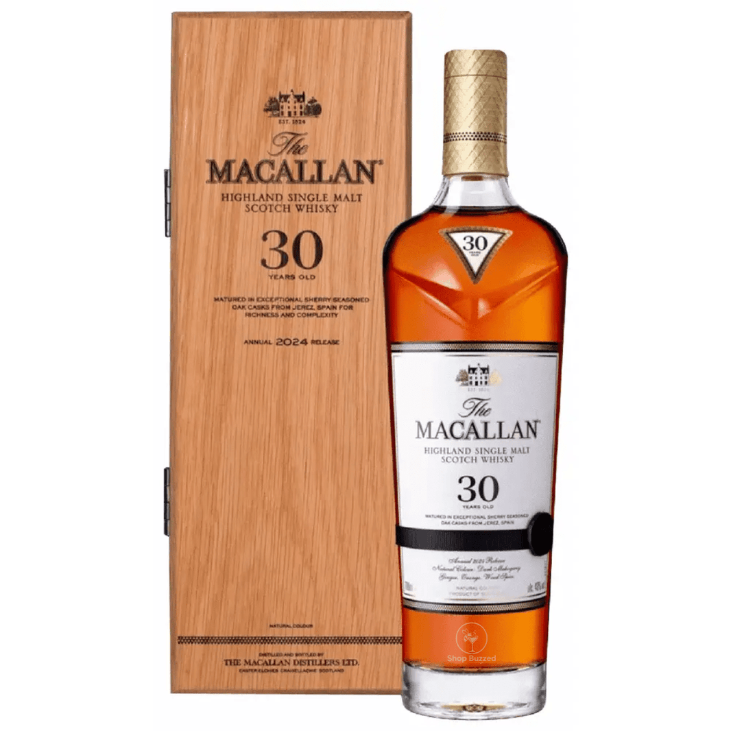 The Macallan 30 Year Old Sherry Oak Single Malt Scotch Whisky 750ml - Shop Buzzed