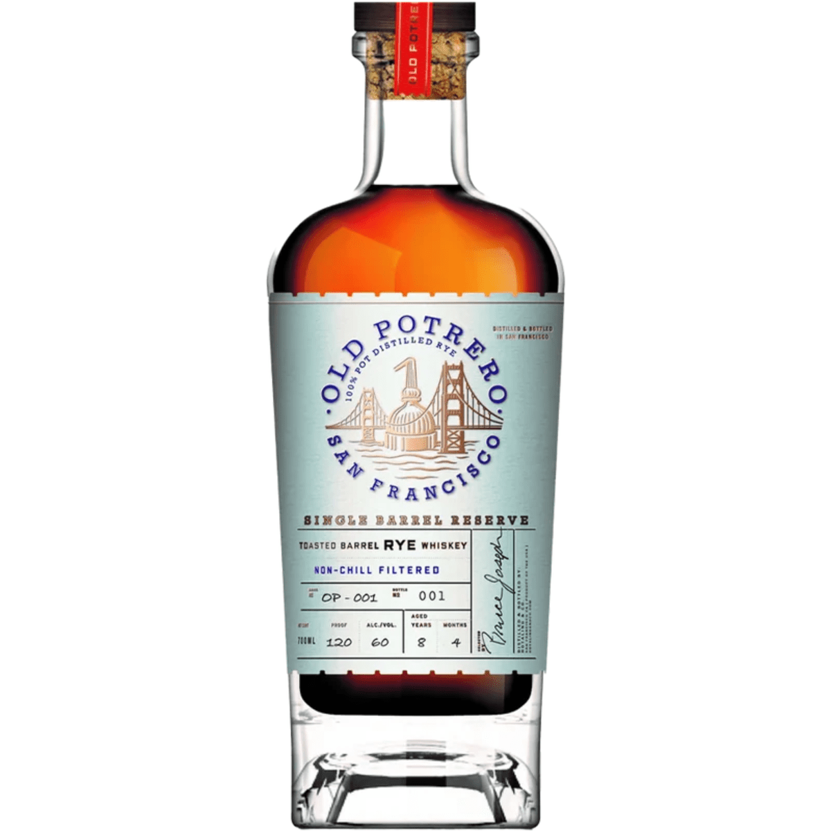 Old Potrero Single Barrel Reserve Straight Rye Whiskey Proof 130.32 7 year 700 ml