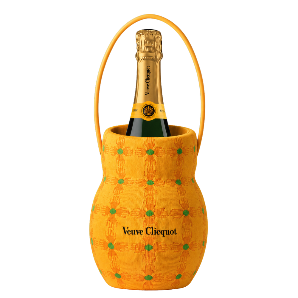 Veuve Clicquot Yellow Label Brut Champagne Sun Club Holder Limited Edition Gift Set 750ml