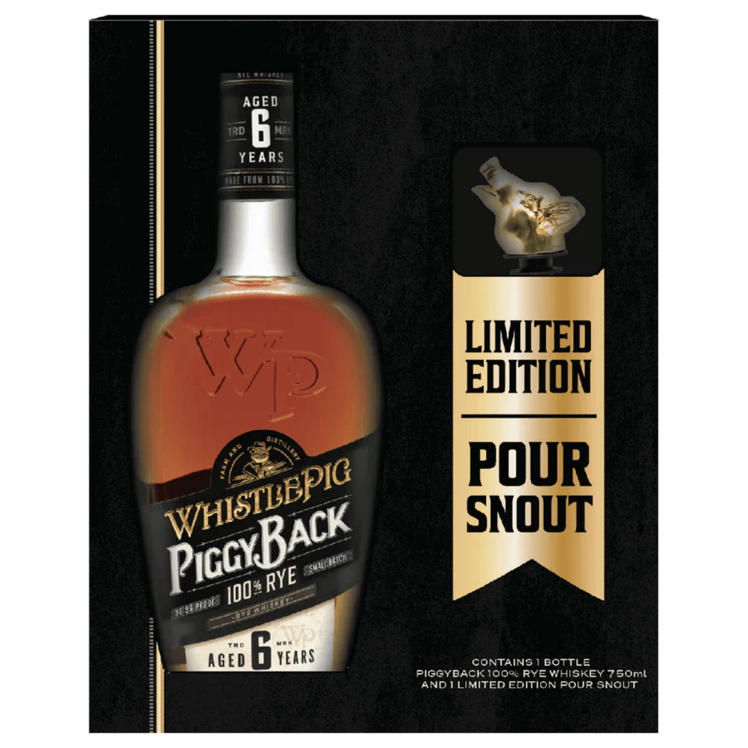WhistlePig Piggyback Rye + Spout 6 Year 750ml - Shop Buzzed
