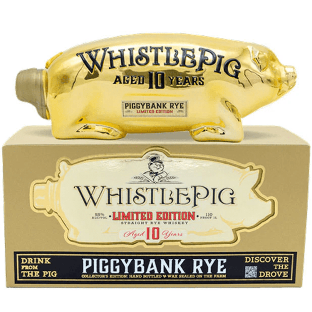 WhistlePig Piggybank Rye Gold Limited Edition Proof 110 2024 10 year 1 L - Shop Buzzed