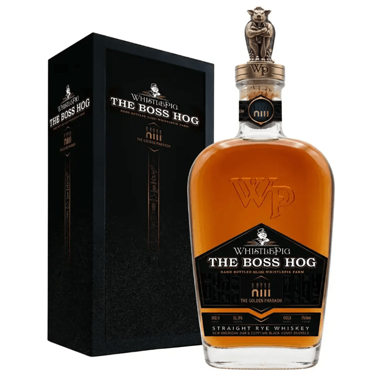 WhistlePig The Boss Hog XIII The Golden Pharaoh Straight Rye Whiskey 750ML