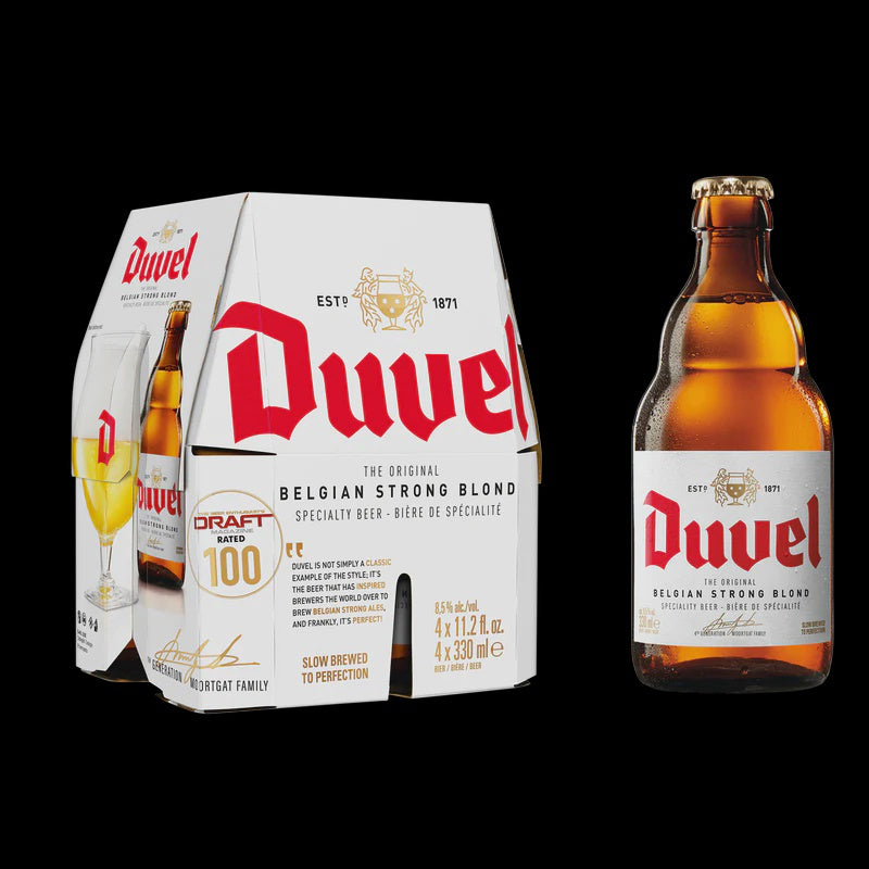 Duvel Belgian Strong Blonder Ale 4pck 11.2oz bottles