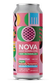 Nova Kombucha Mint Watermelon 16oz can