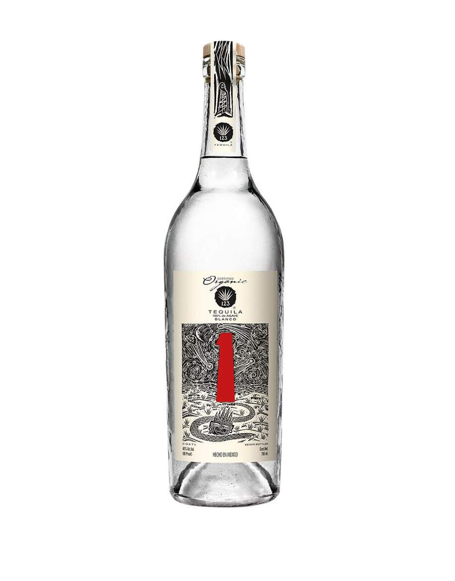 123 Organic Uno Blanco Tequila - 750ml Bottle