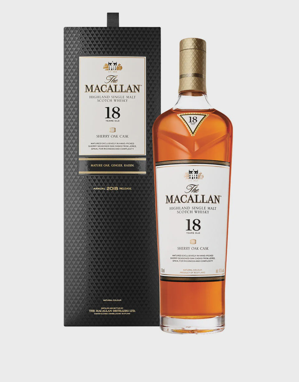 The Macallan 18 Year Old Sherry Oak Single Malt Scotch Whisky 2024 750 ML