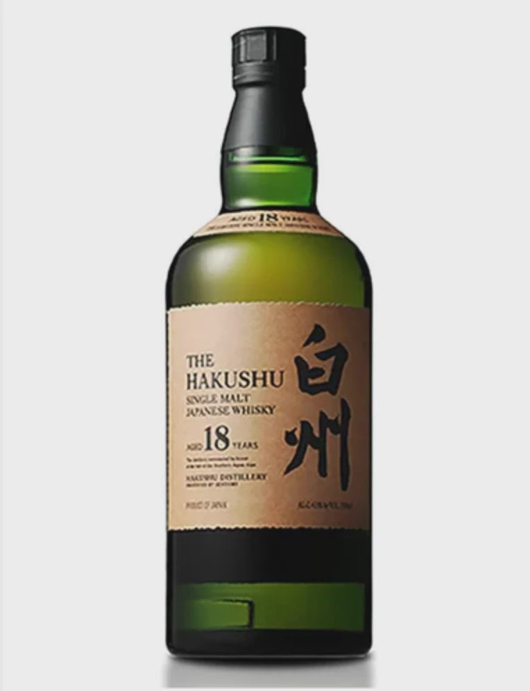 Hakushu 18 Year Old Single Malt Japanese Whisky 750mL