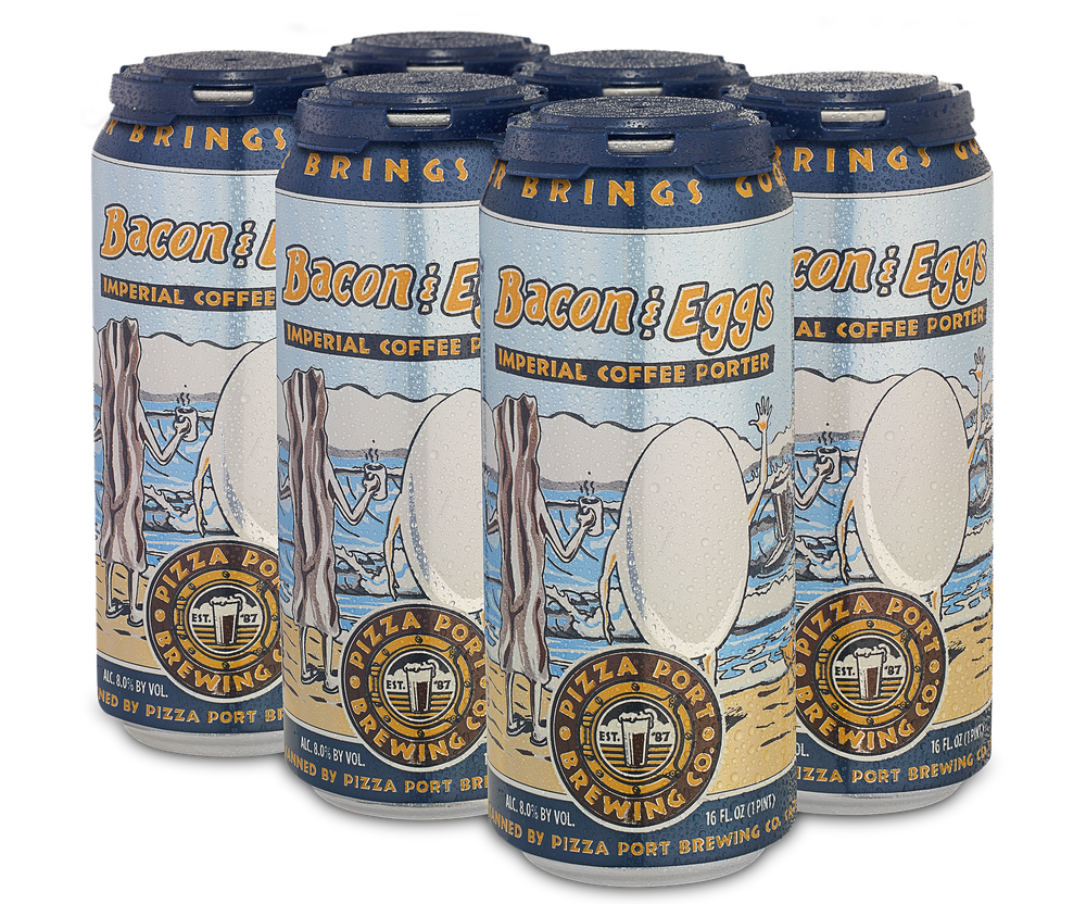 Pizza Port Bacon & Eggs Imperial Coffee Porter 6pck 16oz